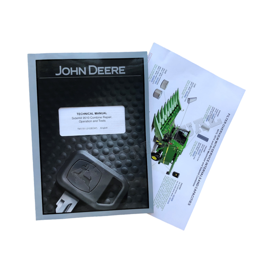 JOHN DEERE 9510 COMBINE REPAIR MANUAL + !BONUS!