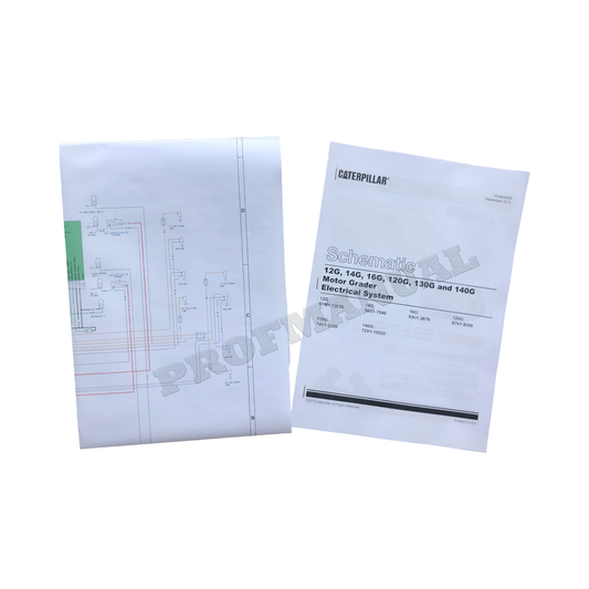 Caterpillar 120G 130G 140G Motor Grader Electric System Schematic Service Manual