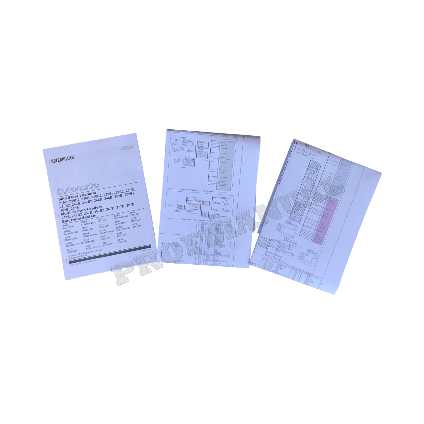 Caterpillar 236B 236B2 242B 242B2 246B 252B Loader Elec Schematic Service Manual