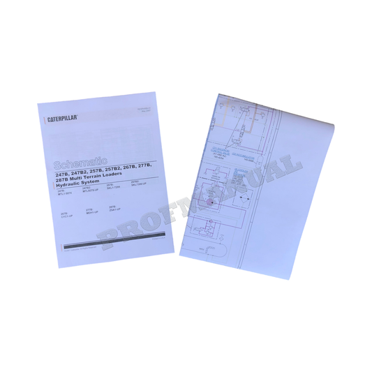 Caterpillar 267B 277B 287B Lader Hydraulikschema Wartungshandbuch RENR4889