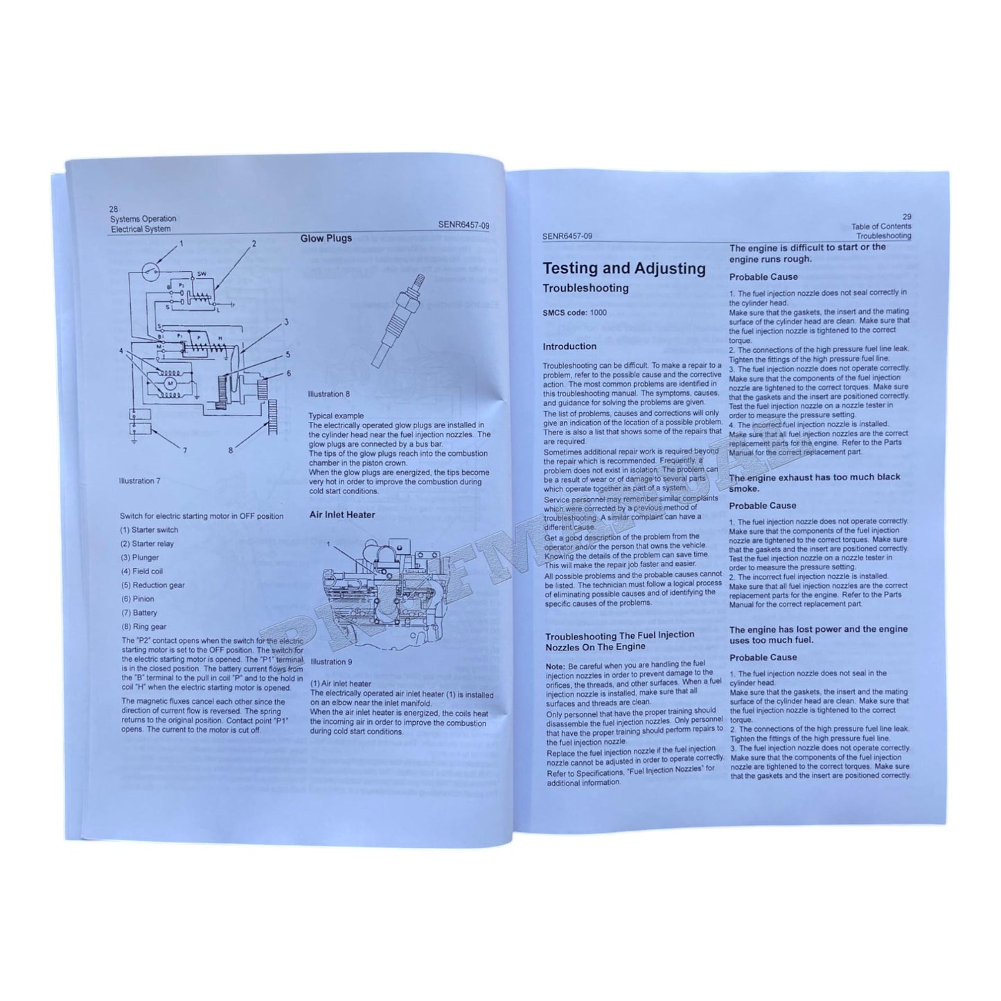 Caterpillar 3046 Engine Full Service Manual *Serial Number 8KP and UP