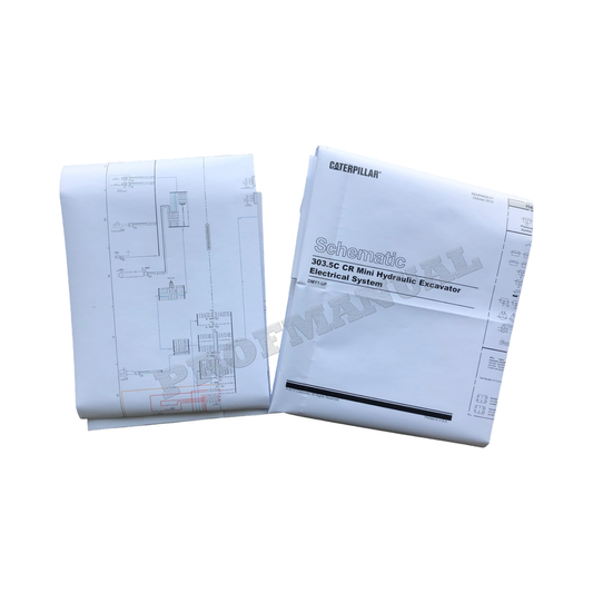 Caterpillar 303.5C CR Mini Excavator Electric System Schematic Service Manual