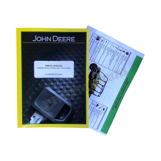 CATALOGUE DE PIÈCES DÉTACHÉES POUR VÉHICULES UTILITAIRES JOHN DEERE XUV825M GATOR + !BONUS!