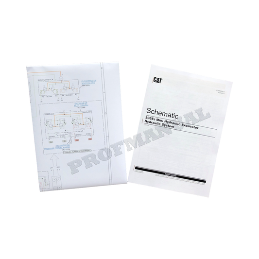 Caterpillar 306E2 Mini Excavator Hydraulic System Schematic Service Manual