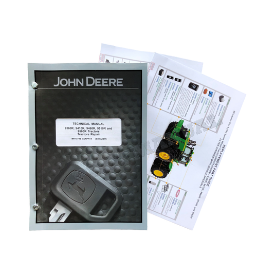 JOHN DEERE 9360R 9410R 9460R 9510R 9560R 9R TRACTOR REPAIR SERVICE MANUAL +BONUS