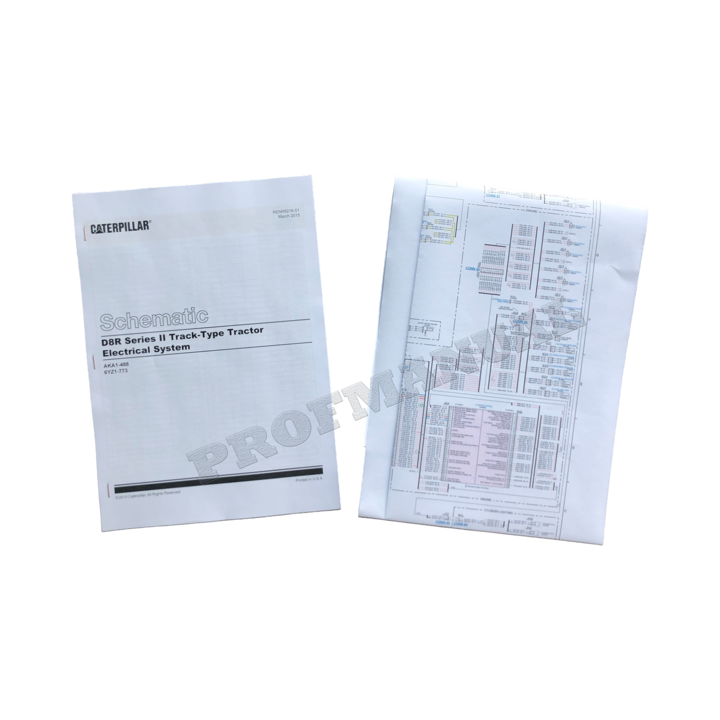 Caterpillar D8R Series 2 Tractor Electrical Schematic Service Manual RENR8216