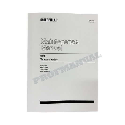 Caterpillar 955 Traxcavator Maintenance Manual