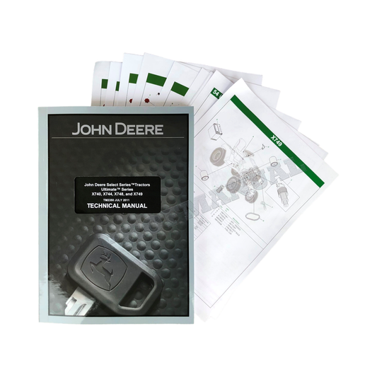 JOHN DEERE X740 X744 X748 X749 TRACTOR SERVICE MANUAL + !BONUS!