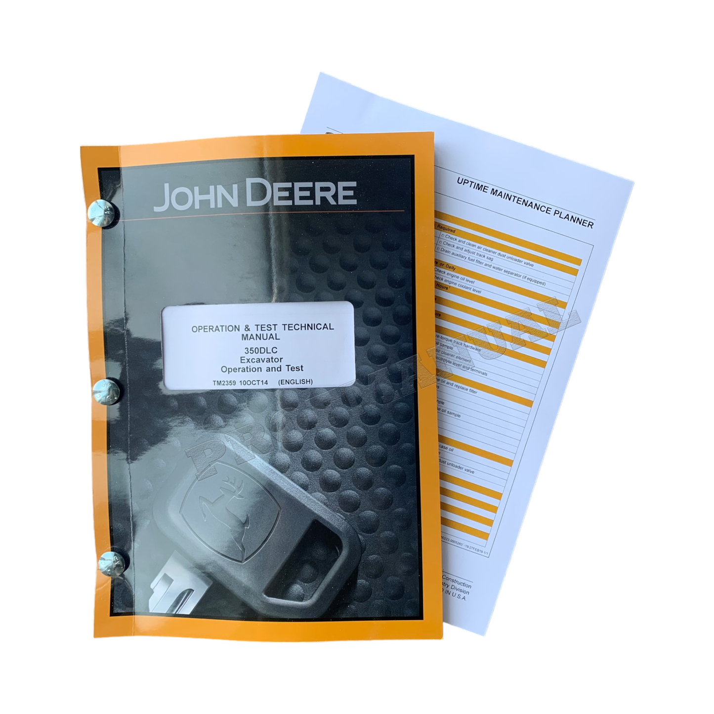 JOHN DEERE 350DLC EXCAVATOR OPERATION TEST SERVICE MANUAL + !BONUS!