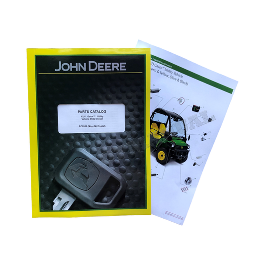 CATALOGUE DE PIÈCES DÉTACHÉES POUR VÉHICULES UTILITAIRES JOHN DEERE XUV 855D GATOR + !BONUS!