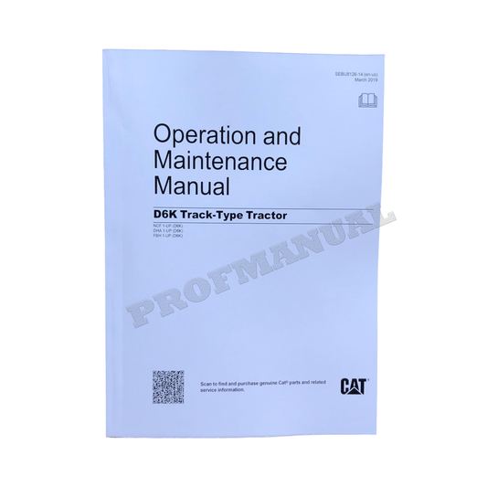 Caterpillar D6K Track Type Tractor Operators Maintenance Manual