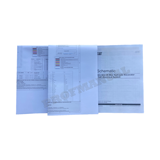 Caterpillar 303.5E2 CR Excavator T4F Electric System Schematic Service Manual