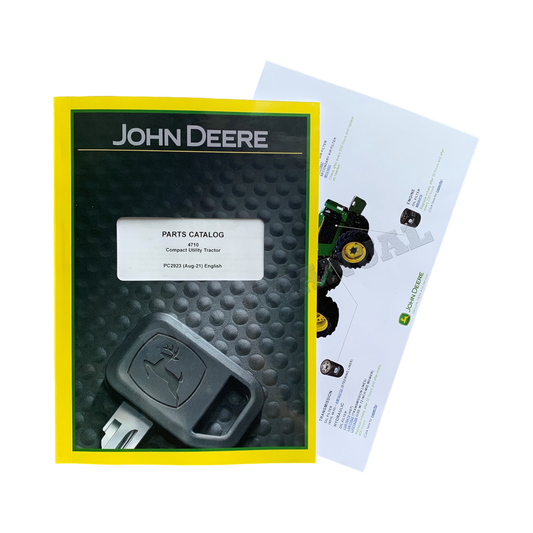 JOHN DEERE 4710 TRACTOR PARTS CATALOG MANUAL + !BONUS!