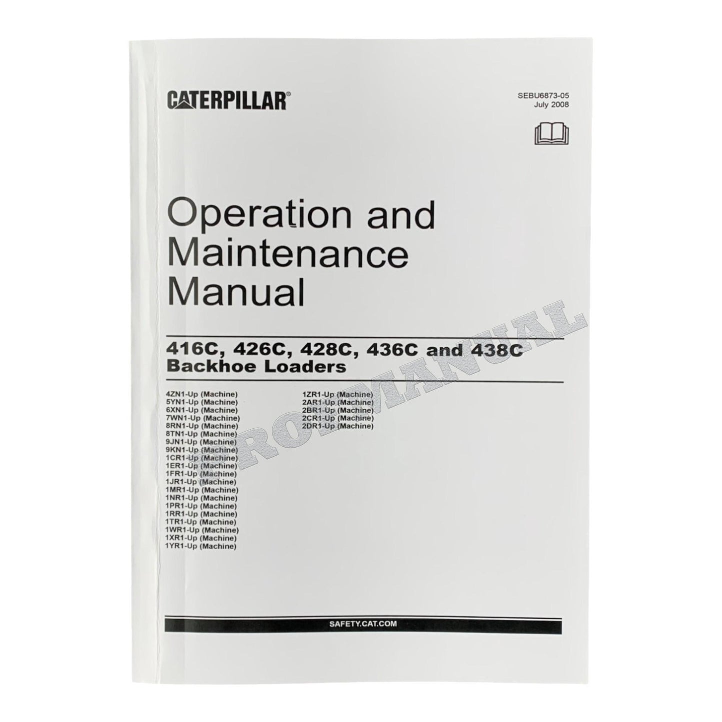 Caterpillar 416C 426C 436C 428C 438C Backhoe Loader Full Service Manual 18books *Send SN