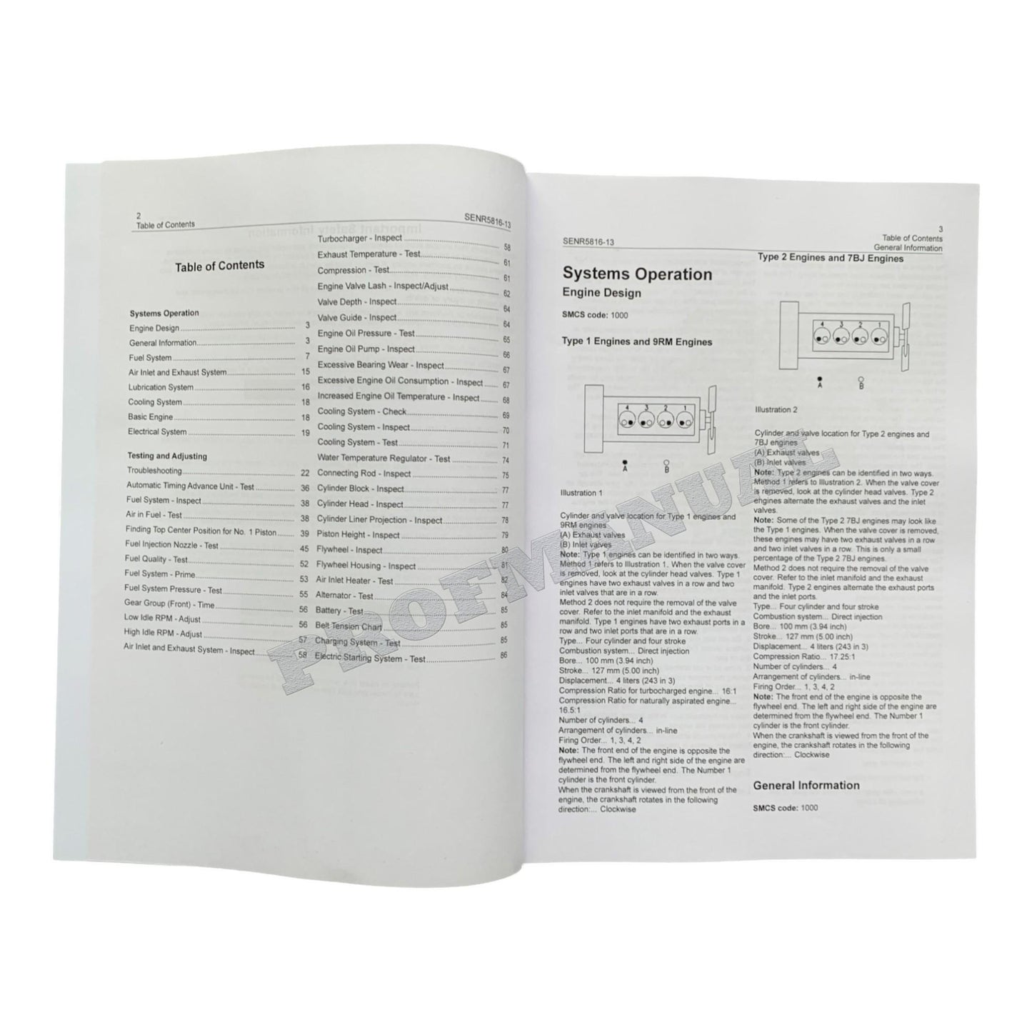 Caterpillar 3054 ENGINE for 416C 426C 428C 436C Backhoe Loader Service Manual 4books