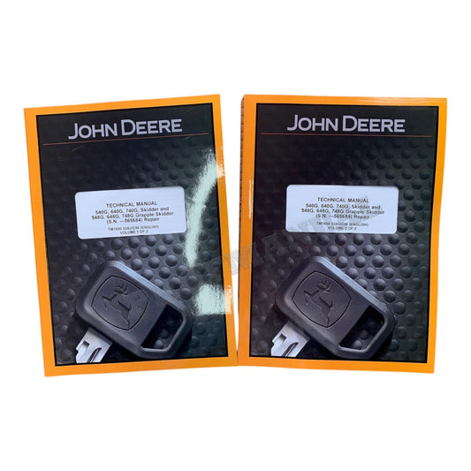 JOHN DEERE 540G 548G 640G 648G 740G 748G SKIDDER REPAIR SERVICE MANUAL S.N.-565684