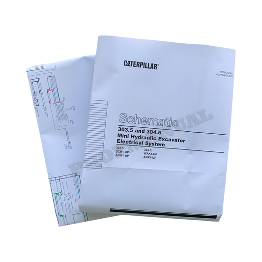 Caterpillar 303.5 304.5 Mini Excavator Electric Schematic Service Manual