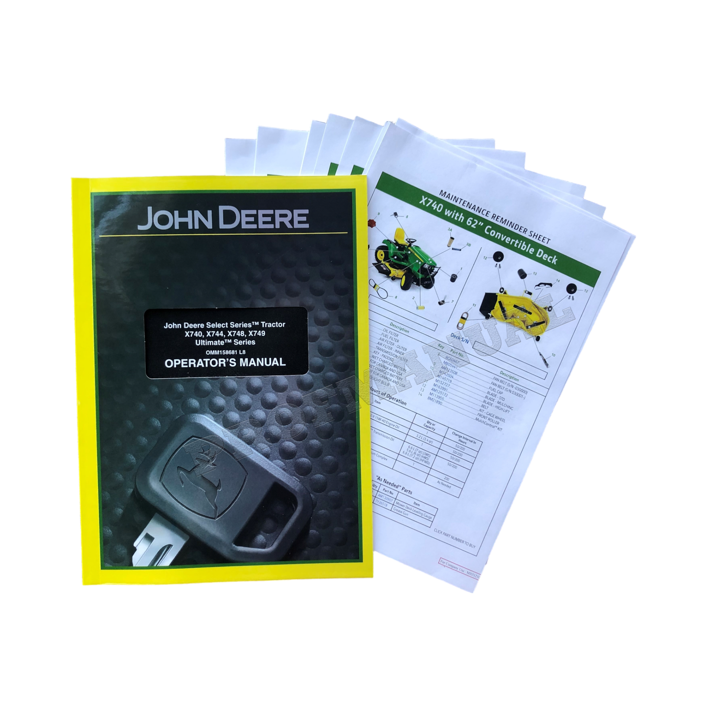 JOHN DEERE X740 X744 X748 X749 TRACTOR OPERATORS MANUAL + !BONUS!