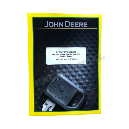 JOHN DEERE 468 568 BALER OPERATORS MANUAL ser 1-340000