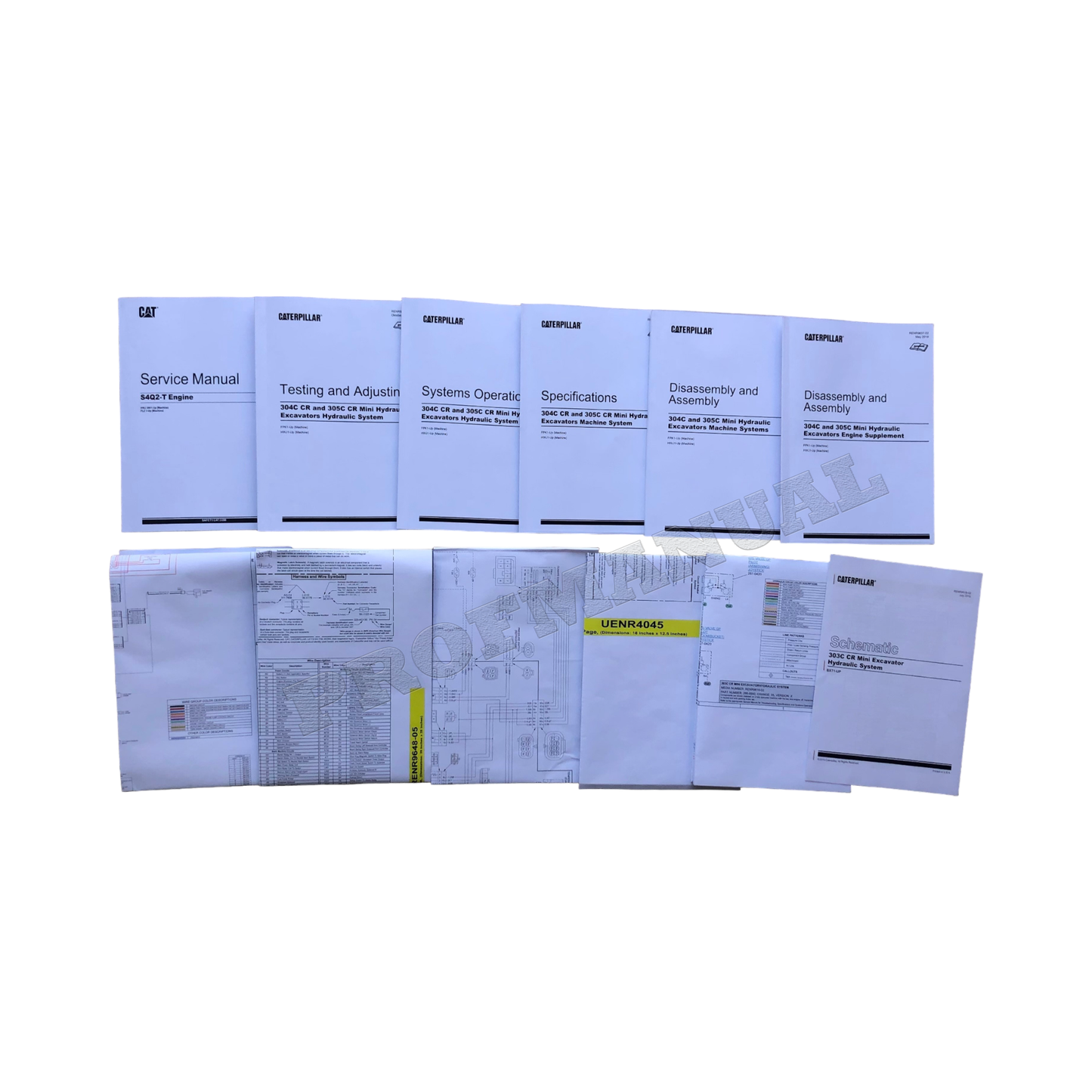 Caterpillar 305C Excavator Service Manual FULL SET S/N HWJ and UP