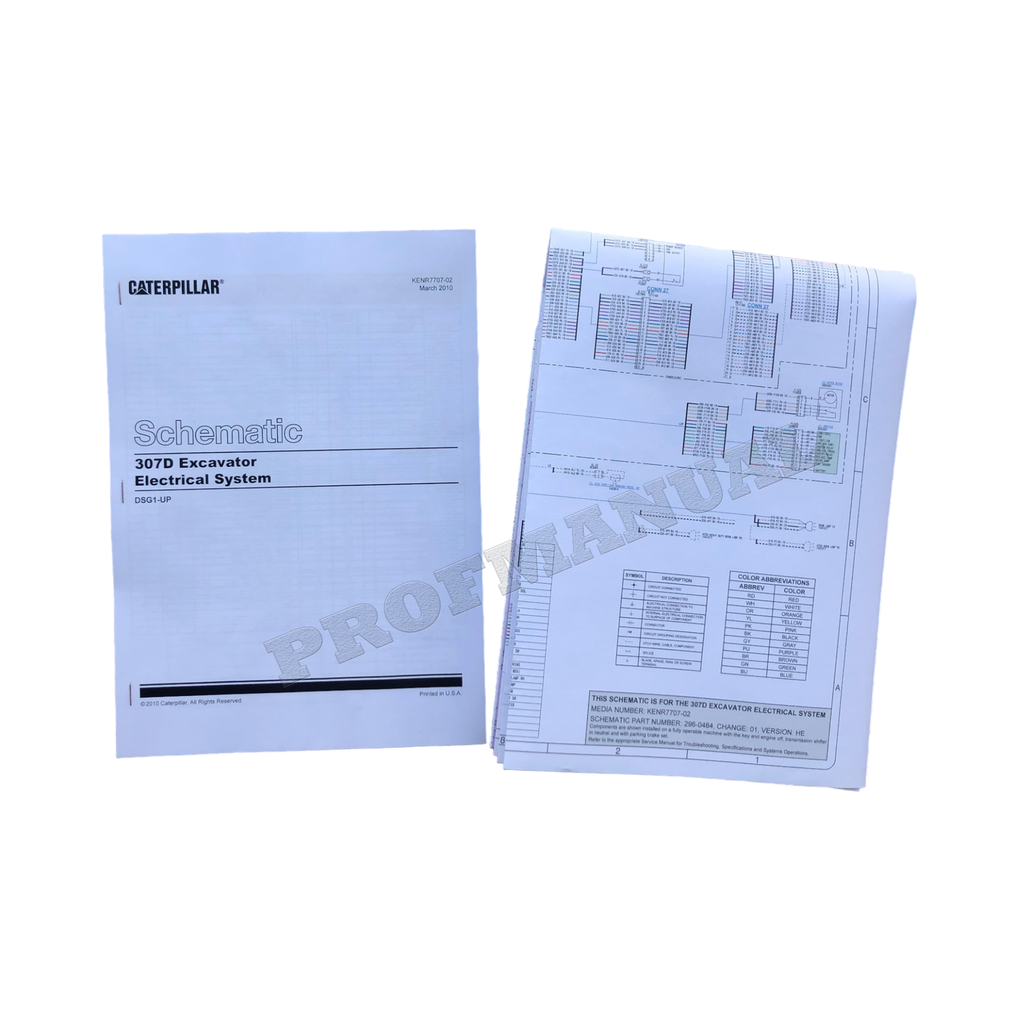 Caterpillar 307D Excavator Electric Schematic Service Manual ser DSG1-Up