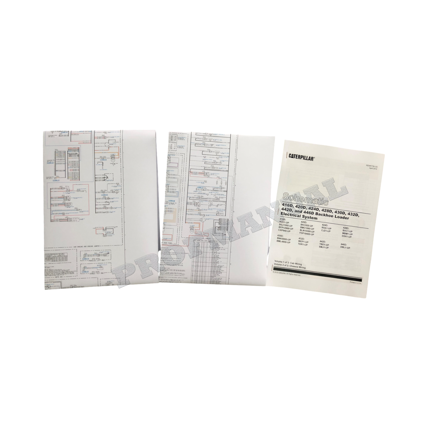 Caterpillar 430D 432D 442D 446D Loader Electric System Schematic Service Manual