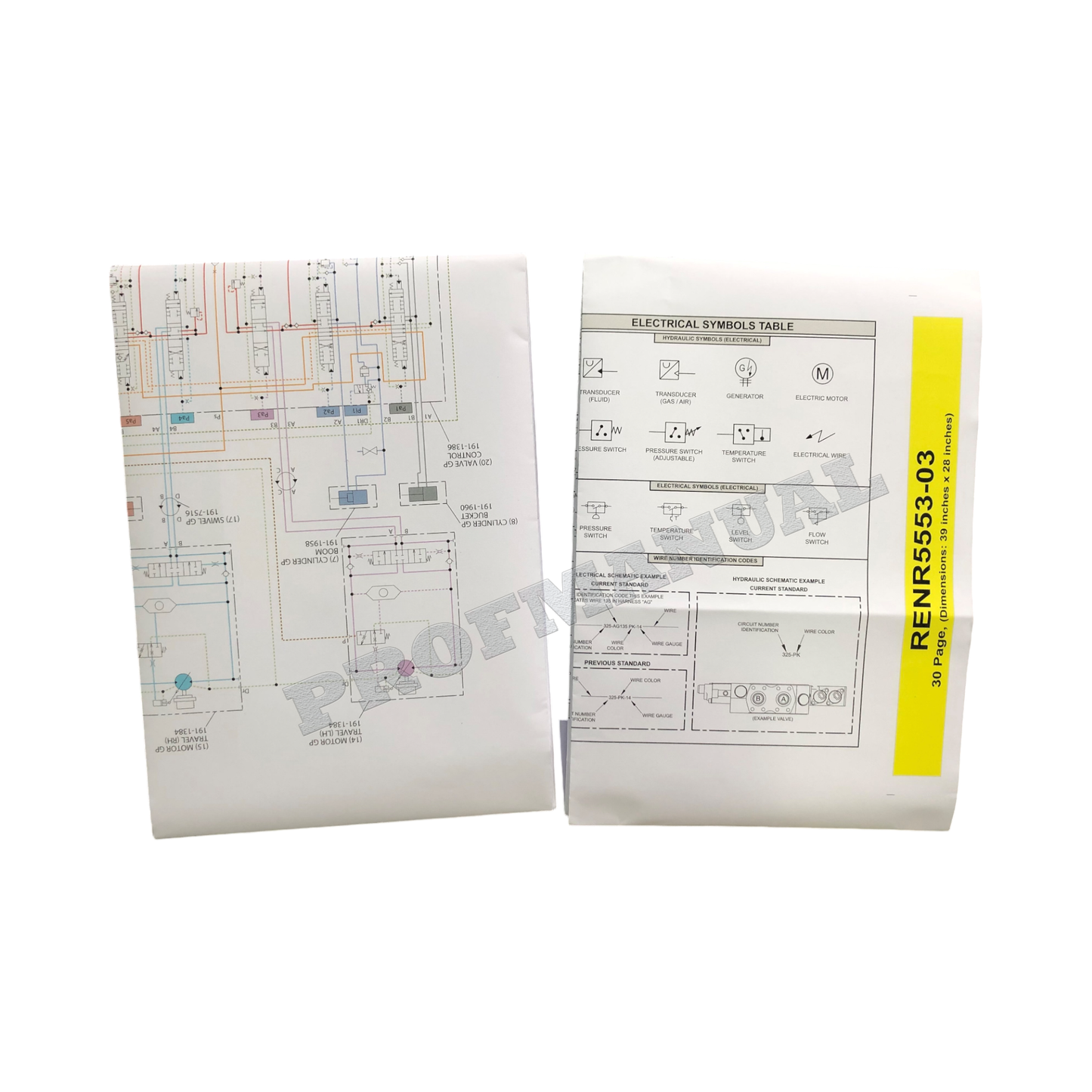 Caterpillar 416D 420D 424D 428D Loader Electric System Schematic Service Manual