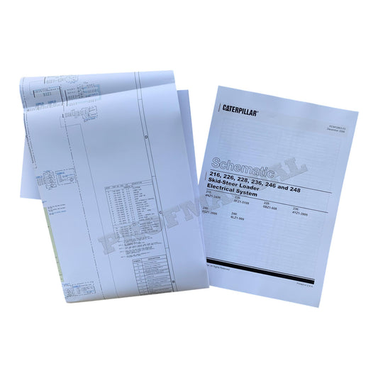 Caterpillar 236 246 248 Skid Steer Loader Electric Schematic Service Manual