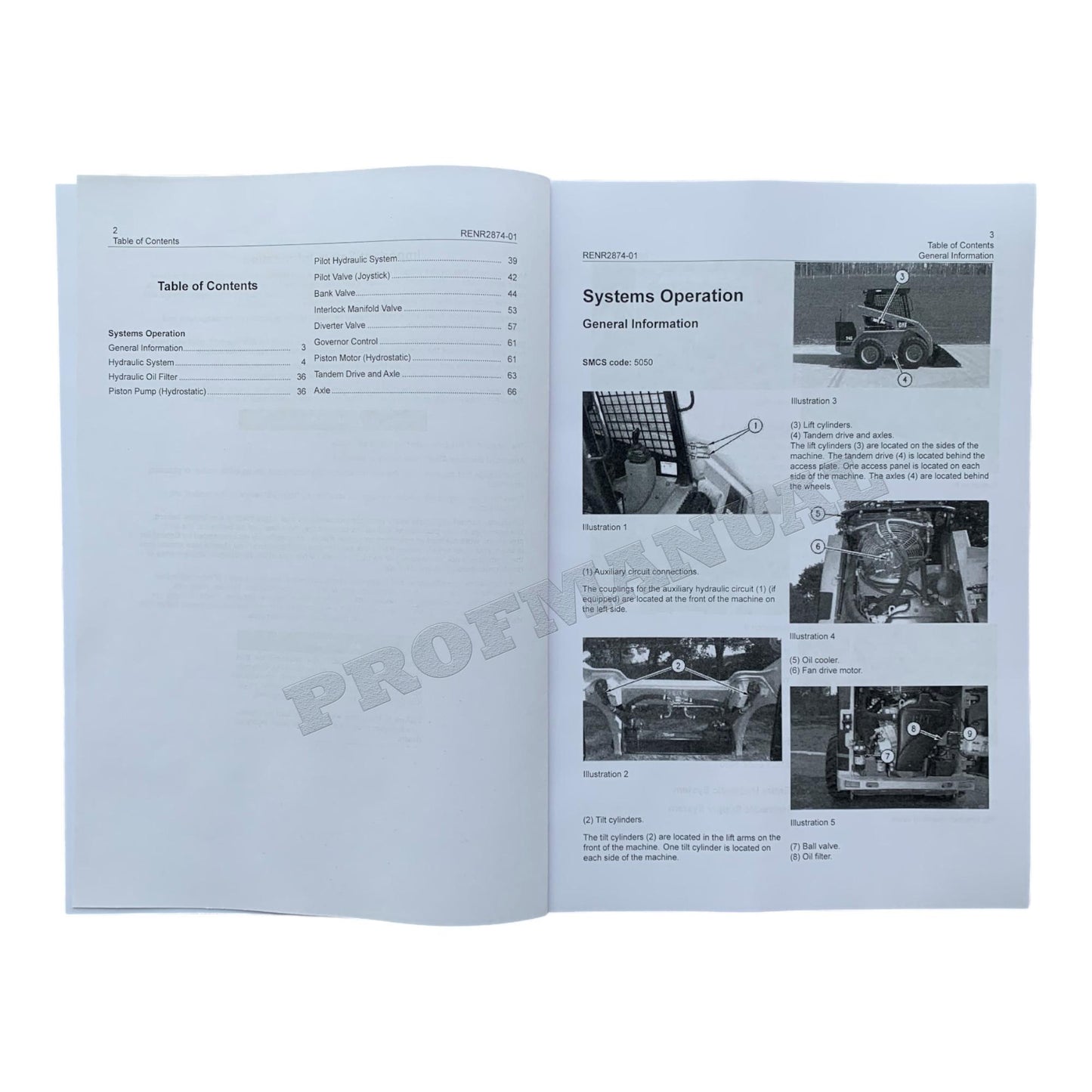 Caterpillar 3034 Engine for 236 246 248 252 262 Skid Steer Loader Service Manual *Send Serial#