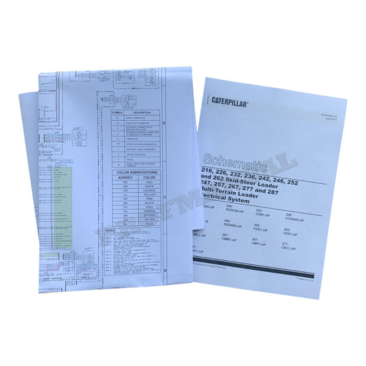 Caterpillar 216 226 232 236 242 246 Loader Electric Schematic Service Manual