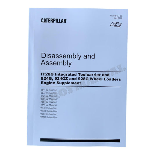 Caterpillar 3054E 3056E Engine for IT28G 924G 924GZ 928G Loader Service Manual