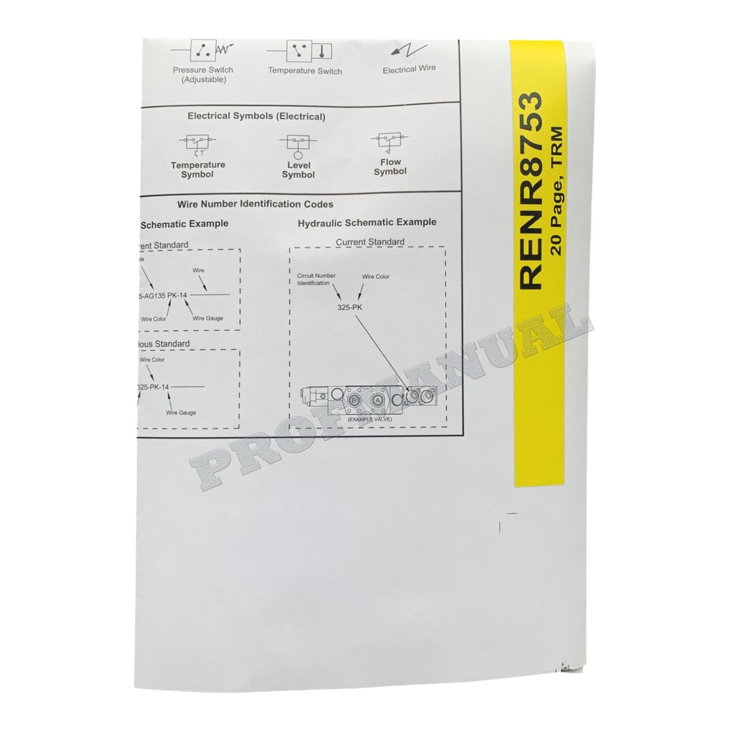 Caterpillar 257B MultiTerrain Loader Hydraulic Schematic Service Manual RENR8753