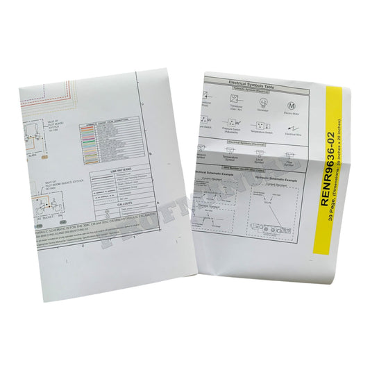 Caterpillar 304C 305C CR Excavator Hydraulic System Schematic Service Manual