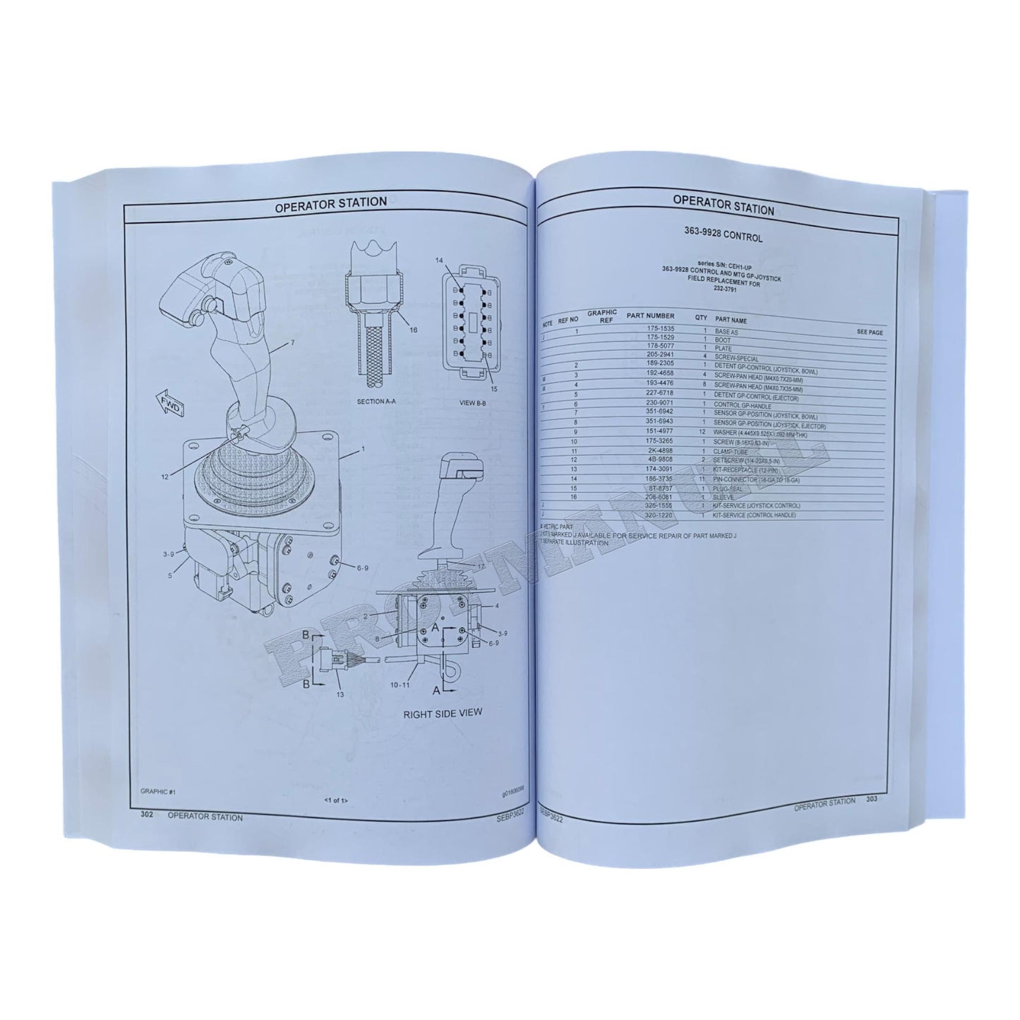 Caterpillar Cat 637G Radtraktor Ersatzteilkatalog Handbuch SEBP3622