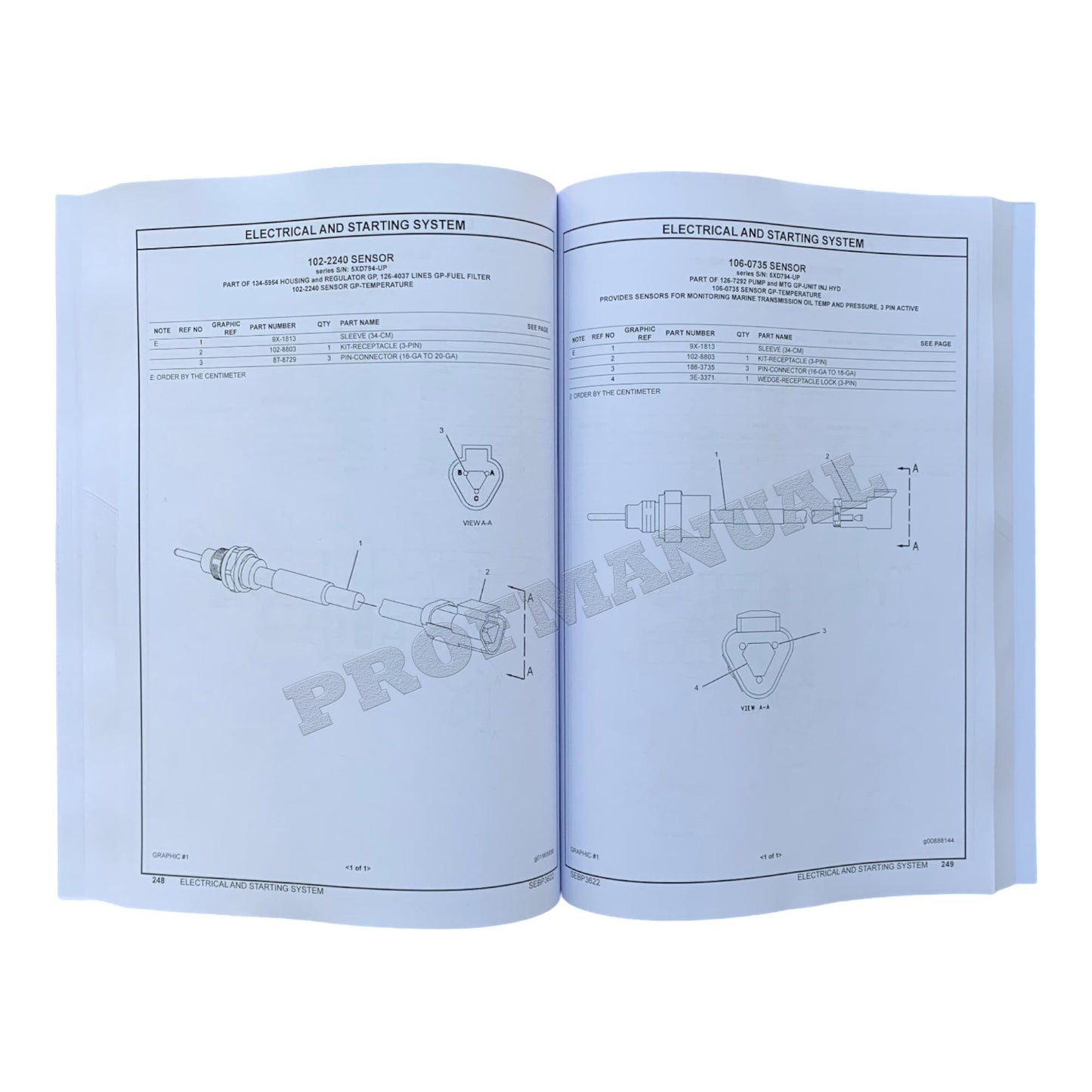 Caterpillar Cat 637G Radtraktor Ersatzteilkatalog Handbuch SEBP3622