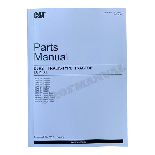 Caterpillar Cat D6K2 Raupentraktor Ersatzteilkatalog Handbuch SEBP5813