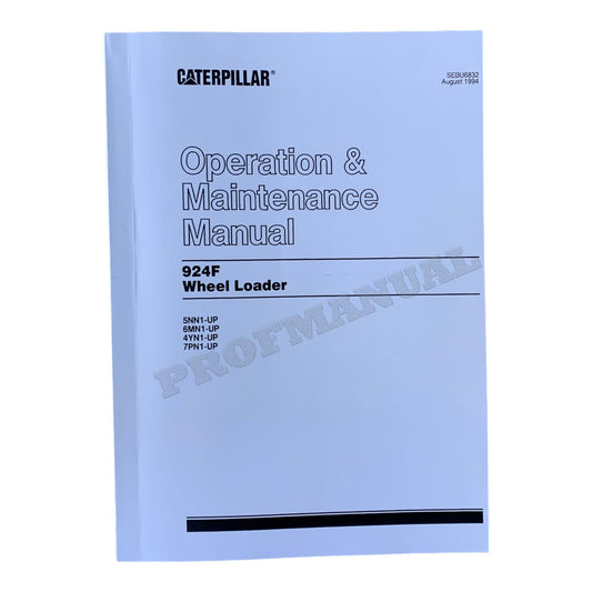 Wartungshandbuch für den Radlader Caterpillar 924F