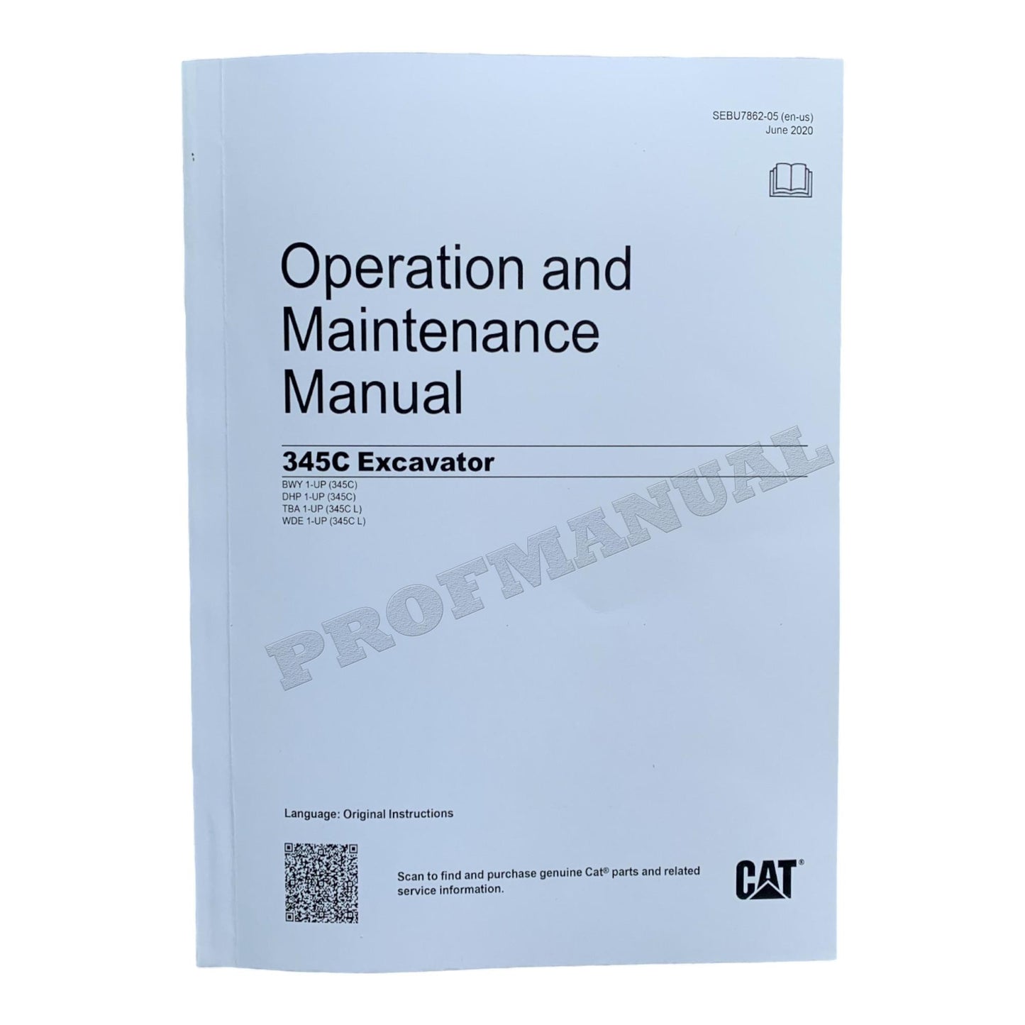 Caterpillar 345C Excavator Operators Maintenance Manual SEBU7862