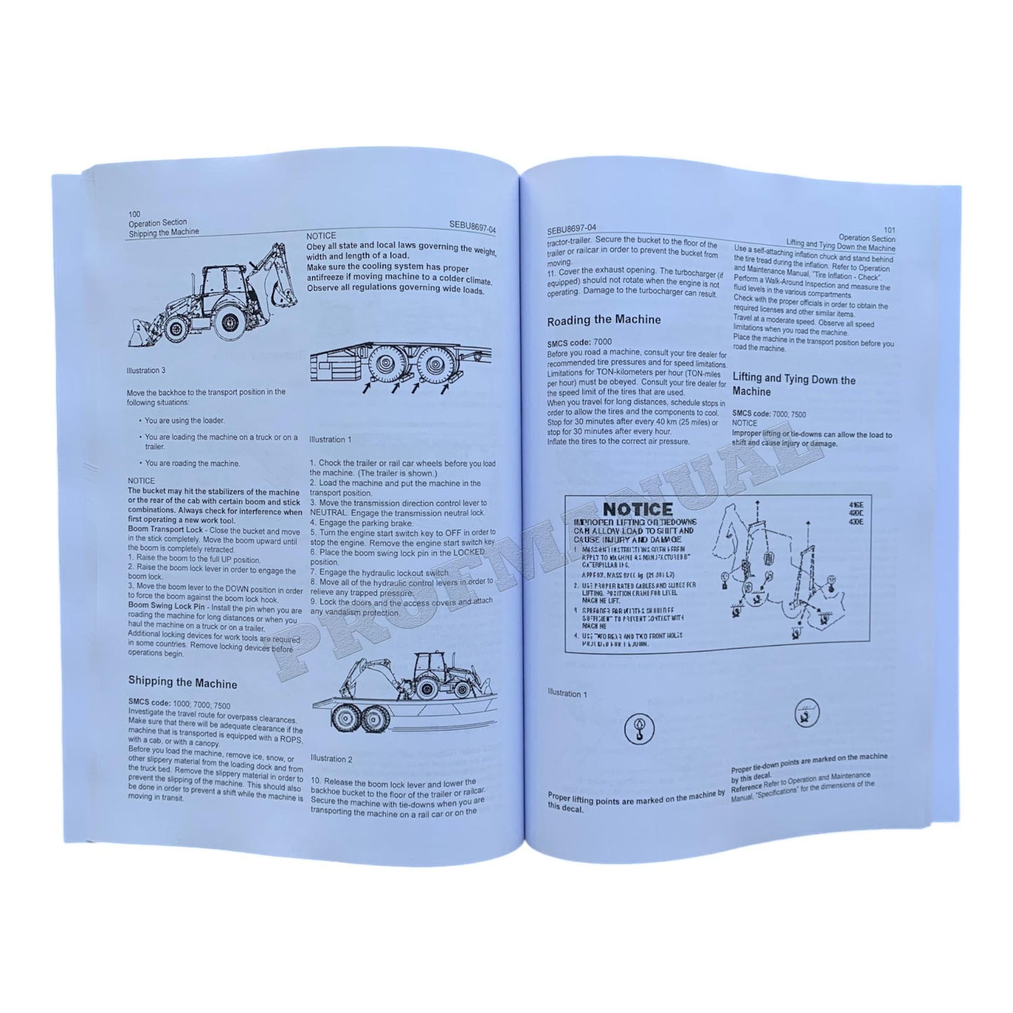 Caterpillar 420E 430E Backhoe Loader Operators Maintenance Manual SEBU8697