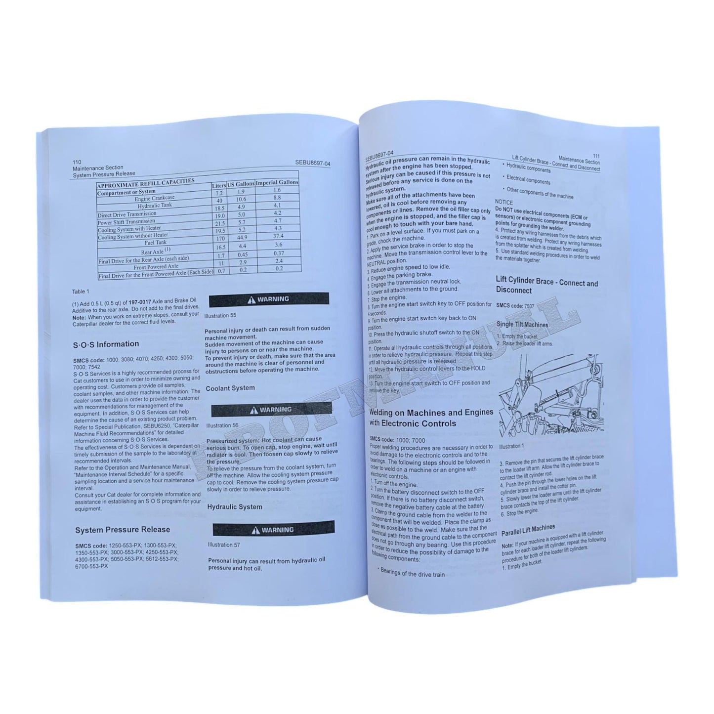 Caterpillar 420E 430E Backhoe Loader Operators Maintenance Manual SEBU8697