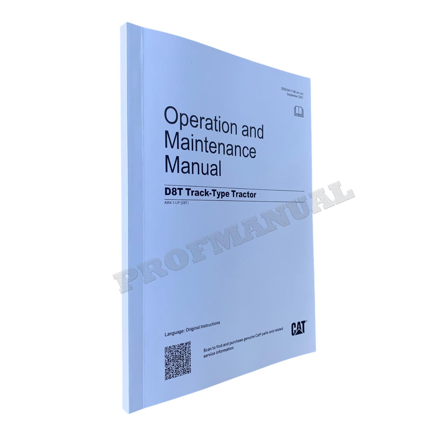 Caterpillar D8T Track Type Tractor Operators Maintenance Manual ser AW41-Up +SUPPLEM