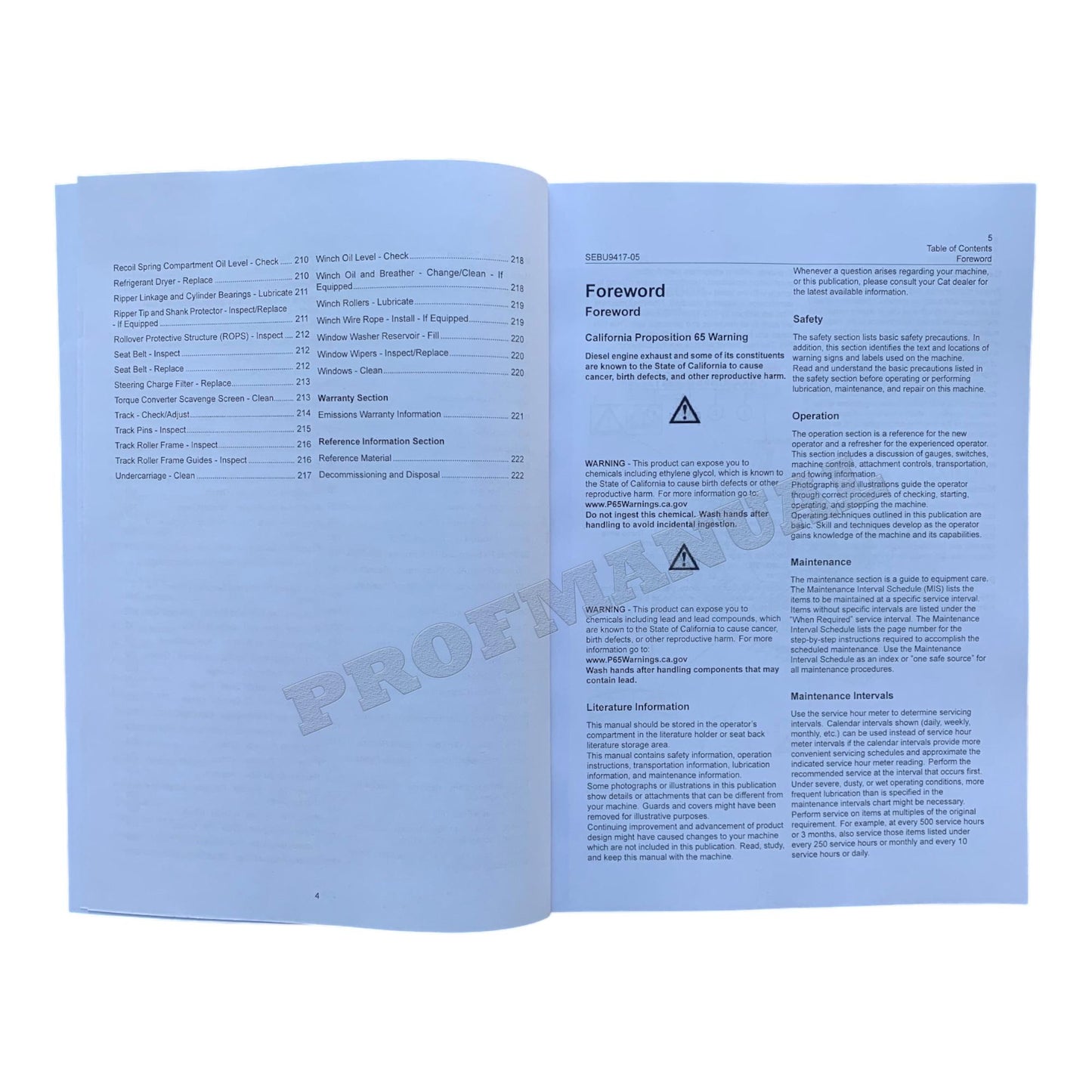 Caterpillar D8T Track Type Tractor Operators Maintenance Manual ser AW41-Up +SUPPLEM