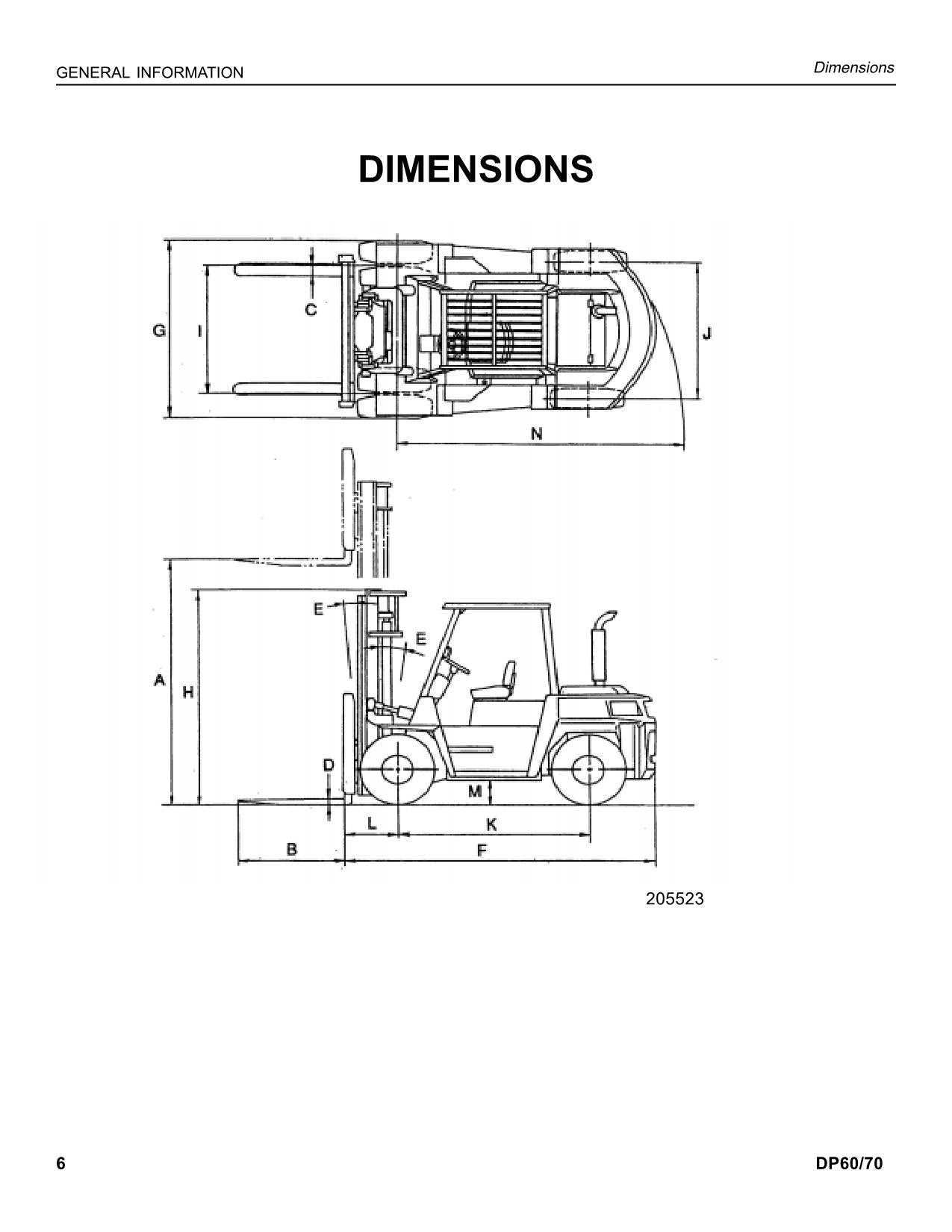 Caterpillar Lift Truck DP60 DP70 Chassis Mast Service Manual