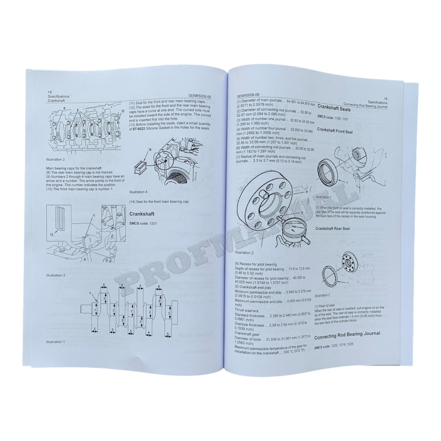 Caterpillar 3034 Engine for 236 246 248 252 262 Skid Steer Loader Service Manual *Send Serial#