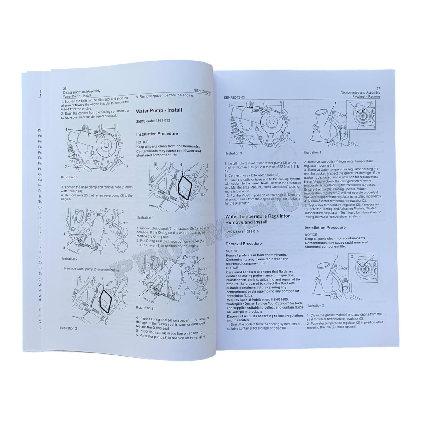 Caterpillar 3034 Engine for 236 246 248 252 262 Skid Steer Loader Service Manual *Send Serial#