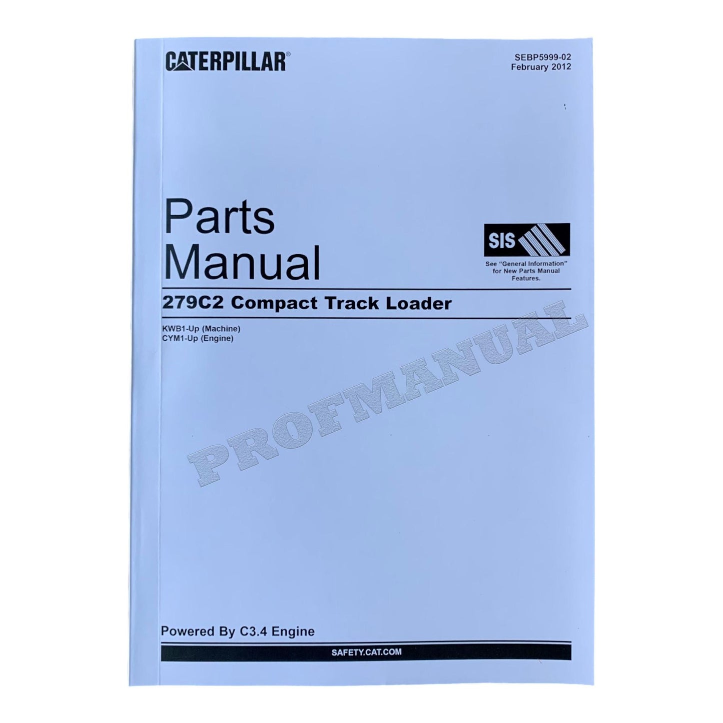 Caterpillar Cat 279C2 Kompakt-Raupenlader, Ersatzteilkatalog, Handbuch SEBP5999