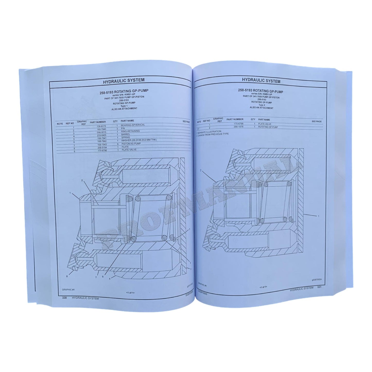 Caterpillar Cat 279C2 Kompakt-Raupenlader, Ersatzteilkatalog, Handbuch SEBP5999