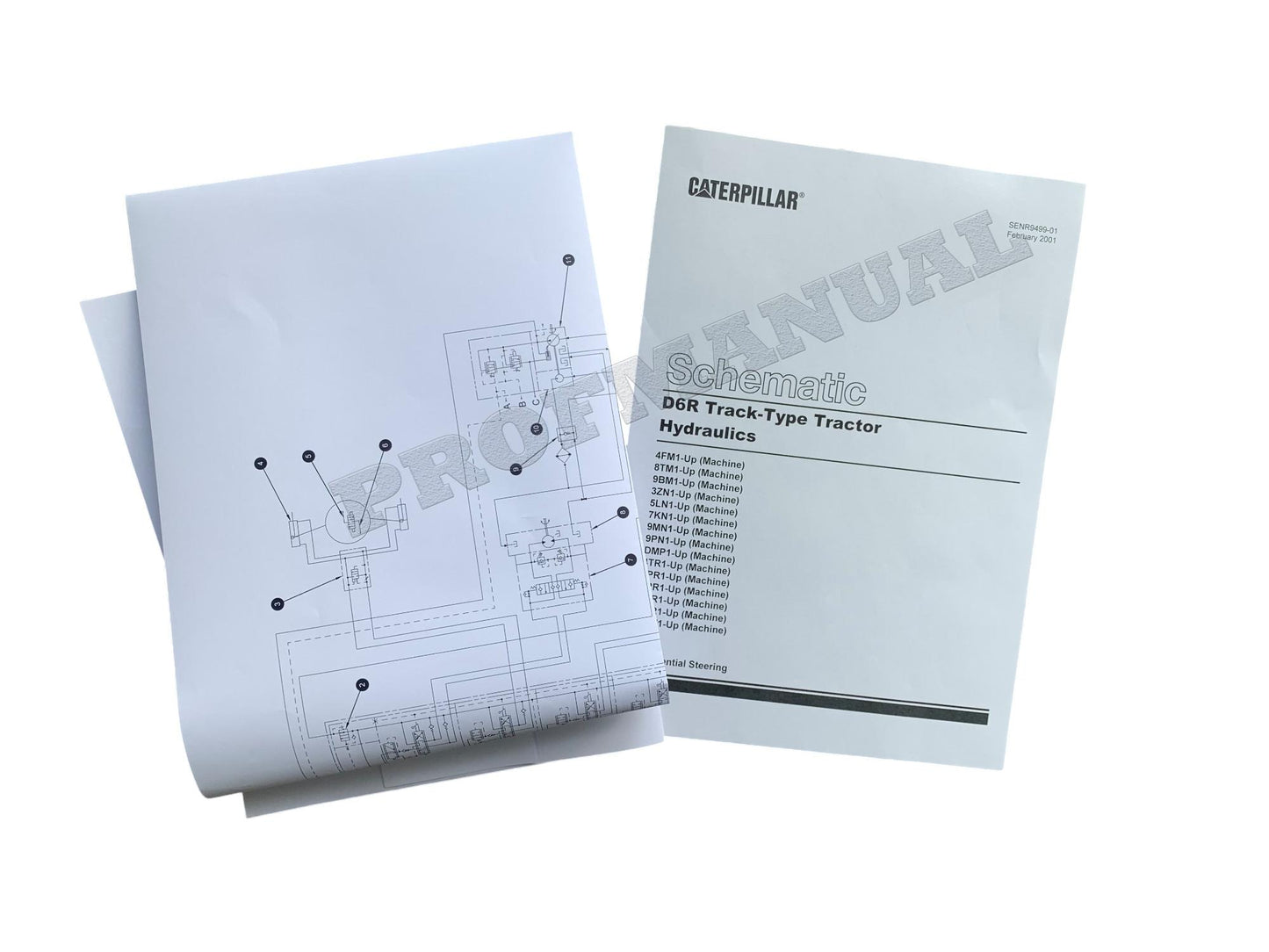 Caterpillar D6R TRACTOR HYDRAULIC DIFFERENTIAL STEERIN Schematic Service Manual