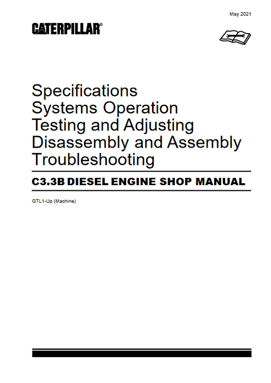 Caterpillar C3.3B Motormontagesystem - Wartungshandbuch zur Fehlerbehebung beim Betrieb