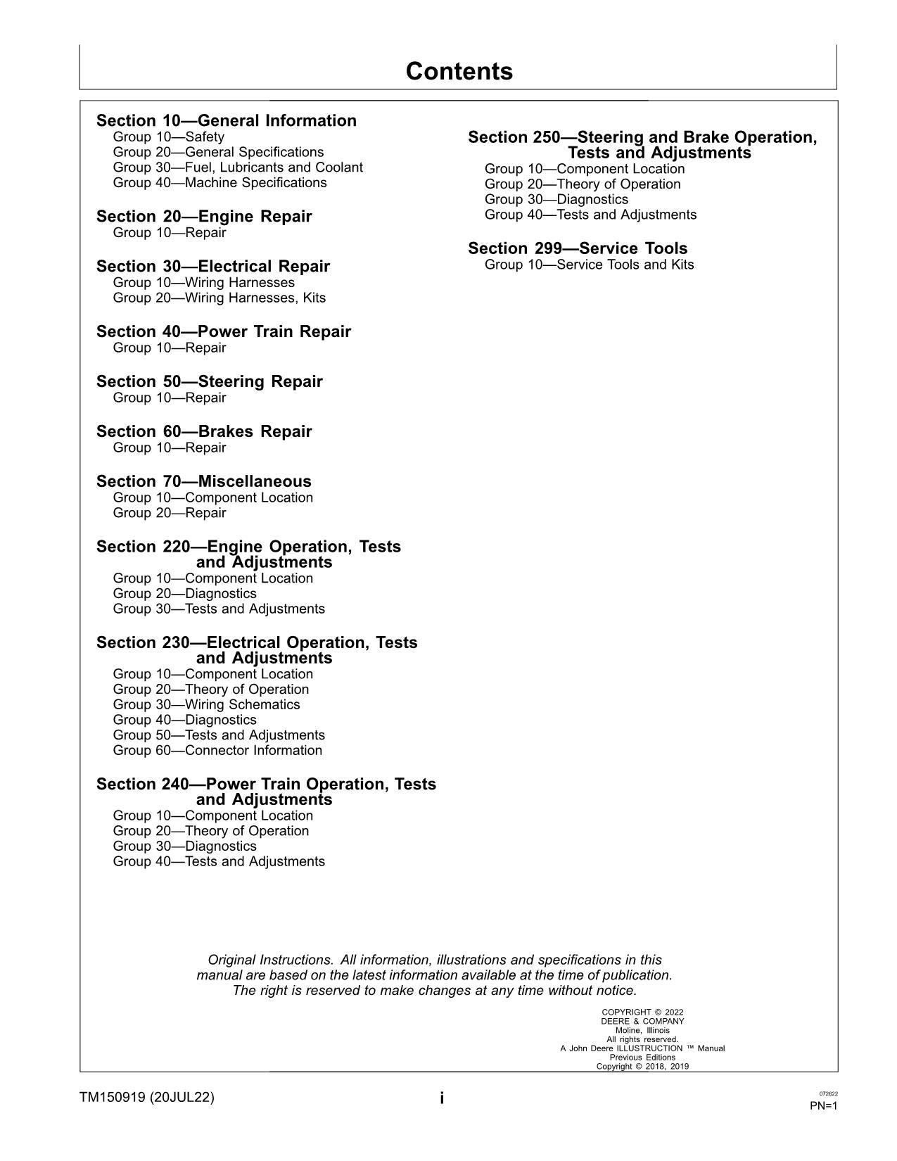 JOHN DEERE HPX615E HPX 615E GATOR NUTZFAHRZEUG SERVICEHANDBUCH